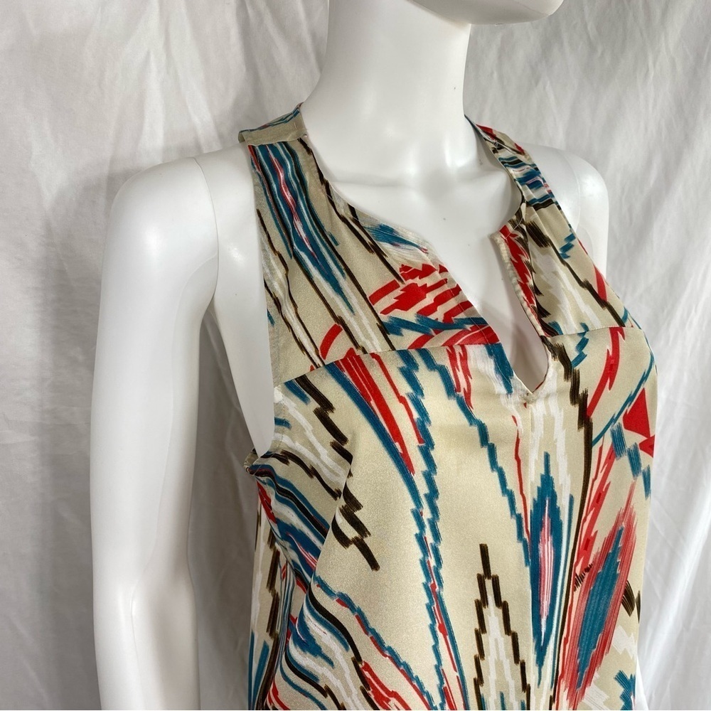 Allen B. Sleeveless Abstract Racer Back Shell - Picture 2 of 6